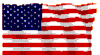 Waving US flag graphic image