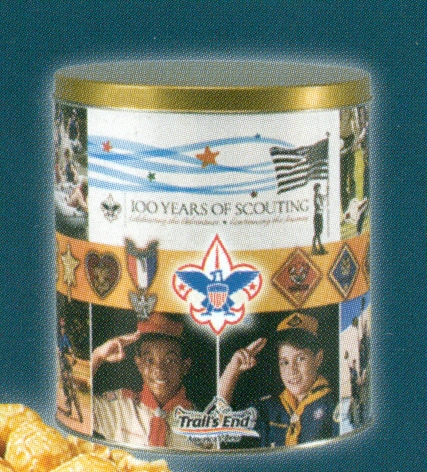 100 Years of Scouting Popcorn Tin image