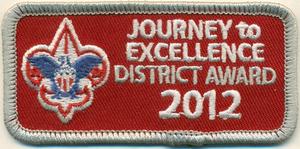 Journey to Excellence 2012 District Award image