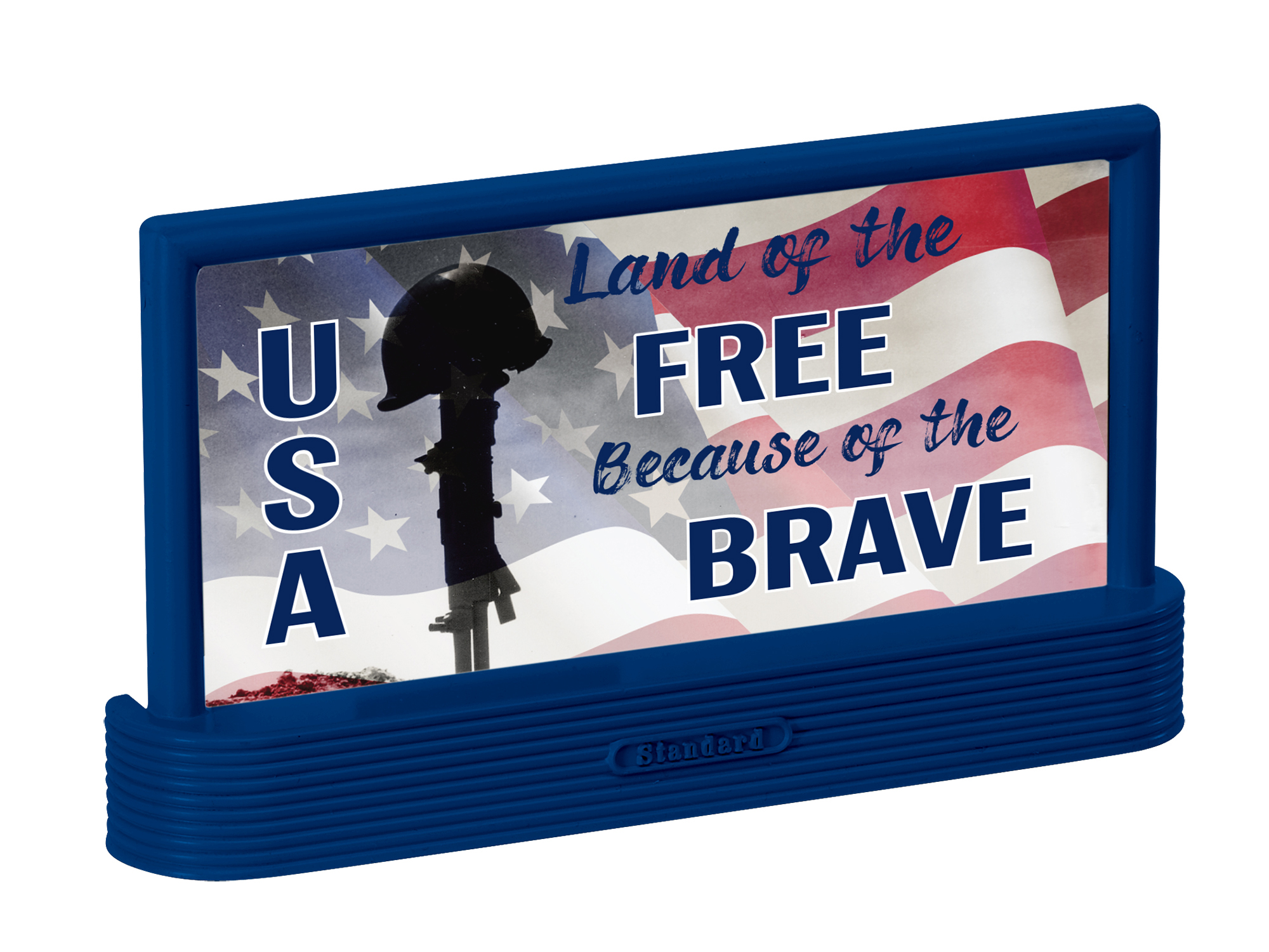 Stars & Stripes Billboard 3-pack - 'USA Land of the Free Because of the Brave' image