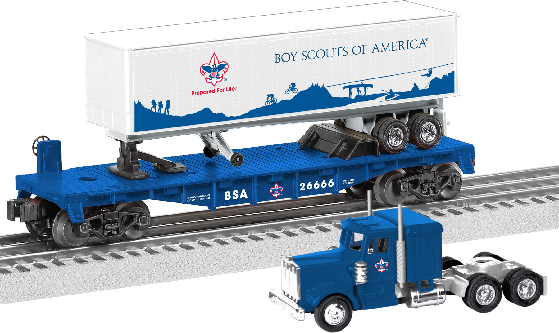 Boy Scouts of America® Flatcar w/Tractor Trailer image