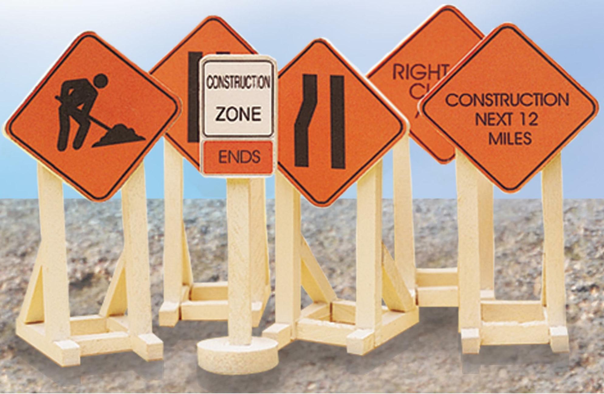 Construction Signs (set of 6) image