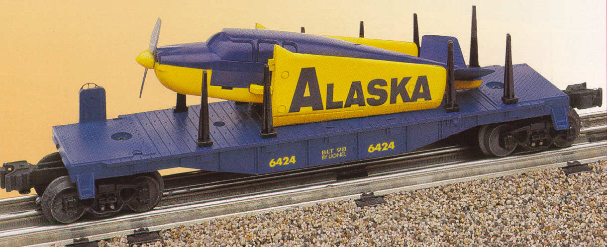 Alaska Flatcar "6424" w/Airplane image