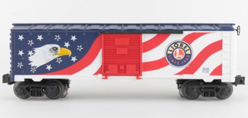 Patriotic Lighted Boxcar image