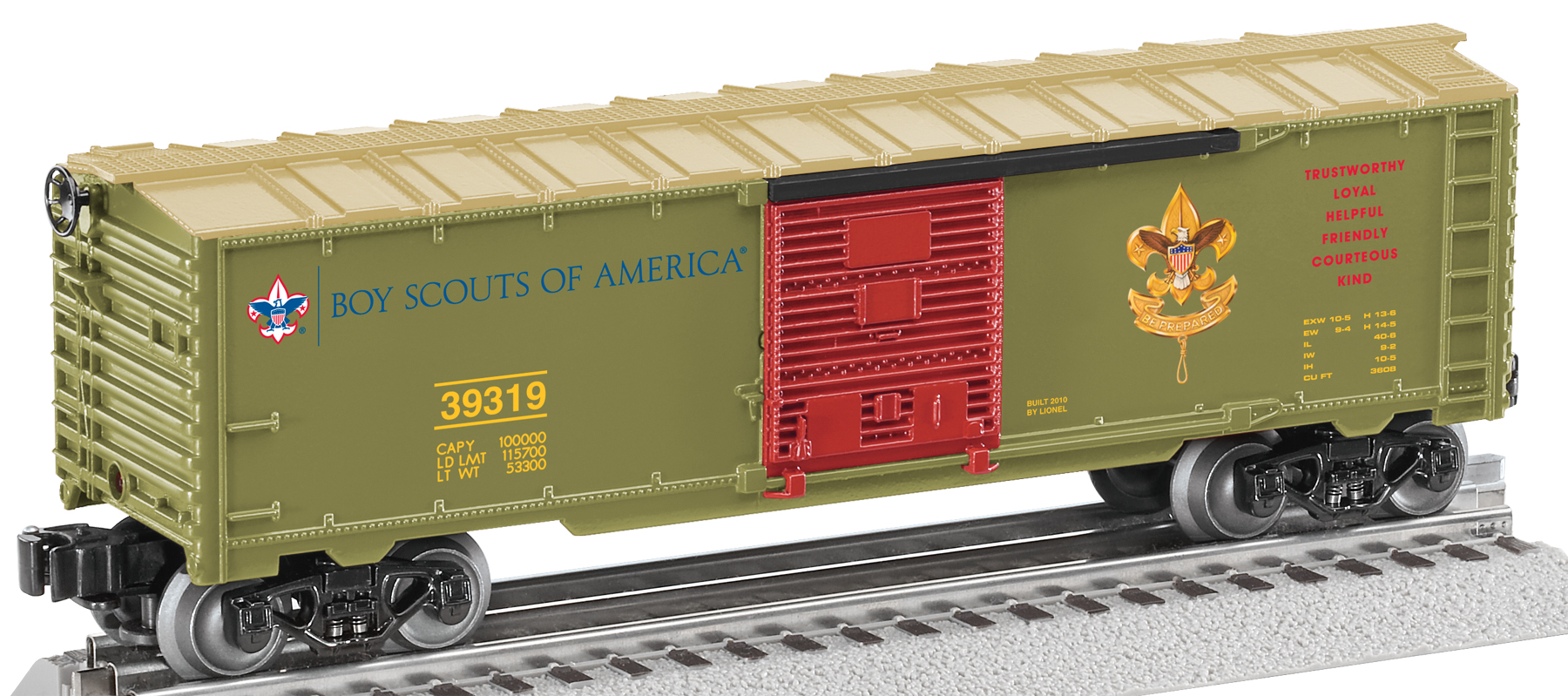 Boy Scouts® "Scout Law" Add-on Boxcar image