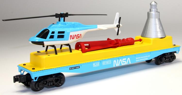NASA Flat Car w/Capsule & Helicopter image