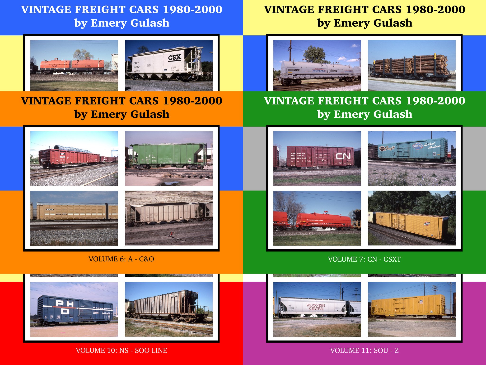 Vintage Freight Cars 1980-2000 Volumes 6-11 Bundle (eBooks) image