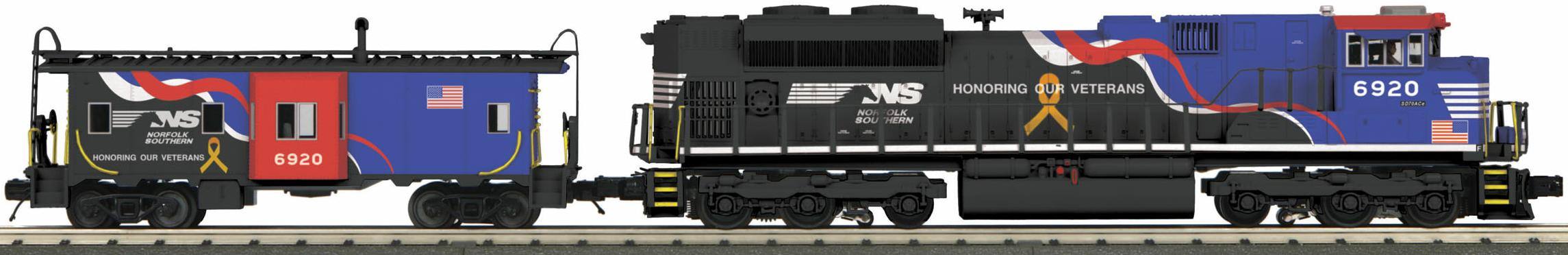 Norfolk Southern SD70ACe Imperial Diesel & Caboose Set (Veterans) image