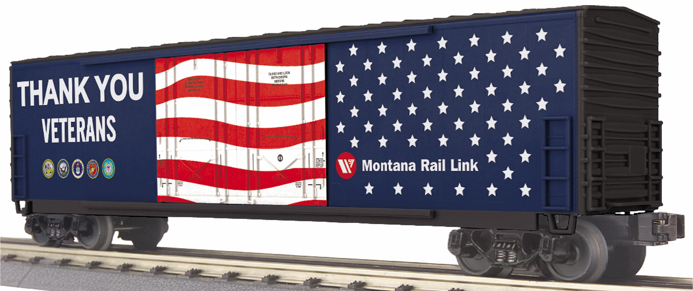 Montana Rail Link (Veterans) 50' Double Door Plugged Boxcar image