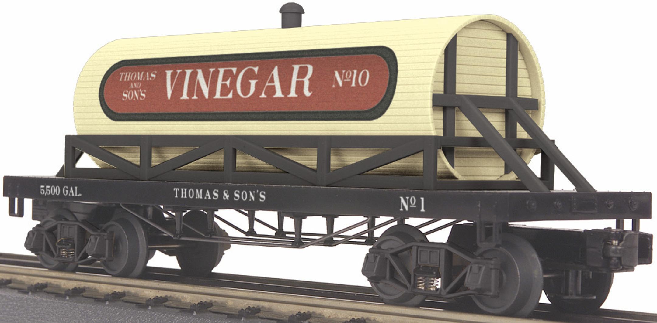Wooden Tank Car - 19th Century - Thomas & Son's Vinegar Car image