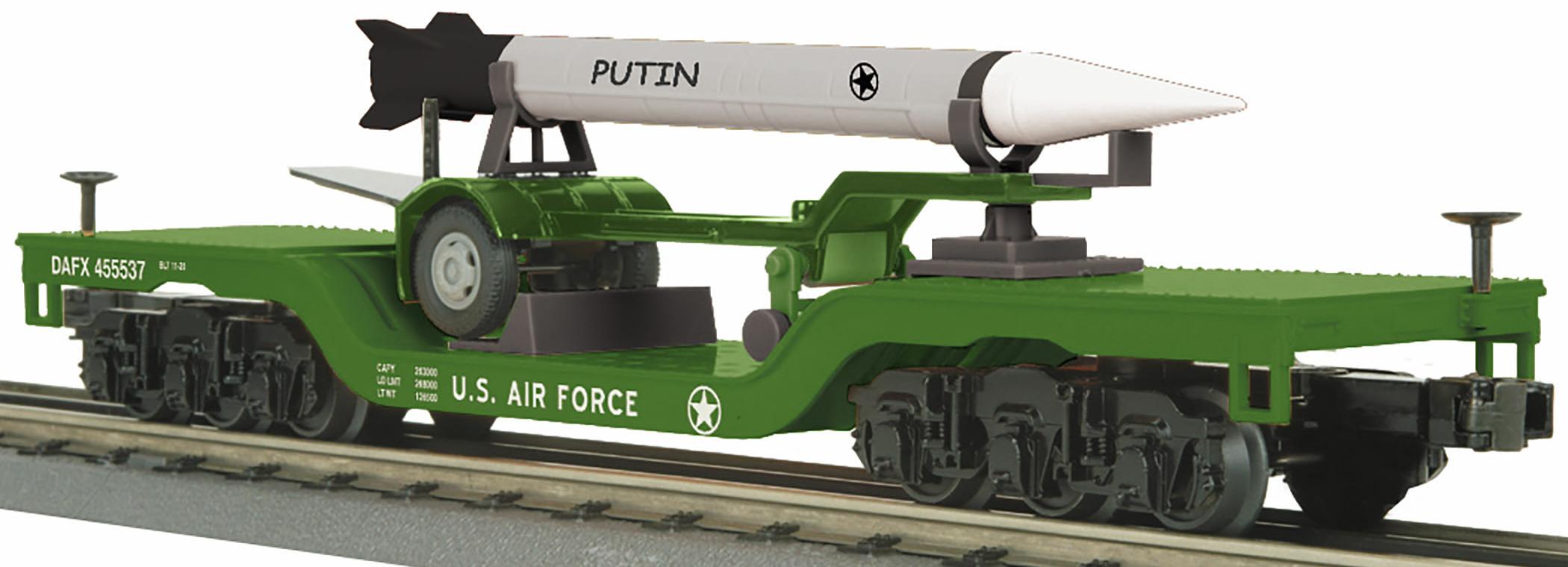 Dep. Center Flat Car w/Rocket Load - U.S. Air Force (Putin) image